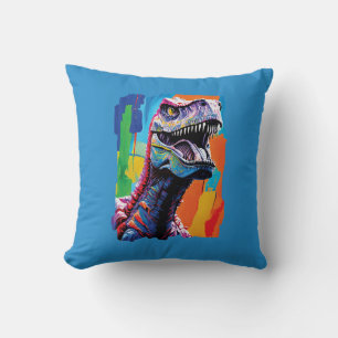 Coussin Tableau Portrait D'Un Tyrannosaurus Rex T-Rex