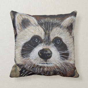 Coussin Tableau Raccoon