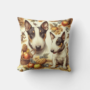 Coussin Tableau vintage Bull Terrier