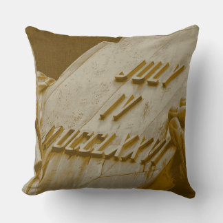 Coussin Tablette Taupe Or Statue de la Liberté