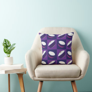 Coussin Tablier de cuisine bol à cuisson bleu violet