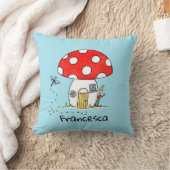 Coussin Tabouret personnalisé, elfe et libellule (Couverture)