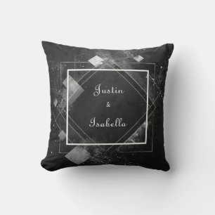 Coussin Tache Blanche Géométrique Cosmique Abstraite