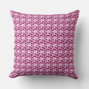 Coussin tache de léopard de dalmate rose poster de animal