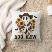 Coussin Tache de vache occidentale fantôme effrayant Boo H (Couverture)