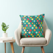 Coussin tache pop turquoise (Chaise)