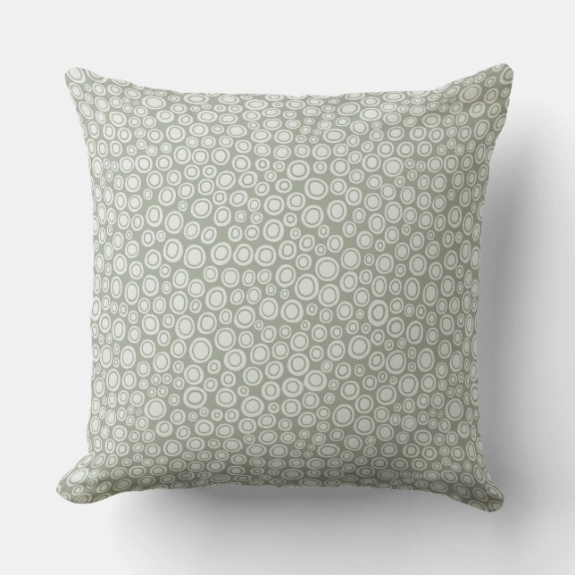 Coussin Taches 071215 - Semi-transparent sur Desert Sage (Recto)