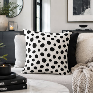 Coussin Taches à pois énergiques et ludiques inspirées du 