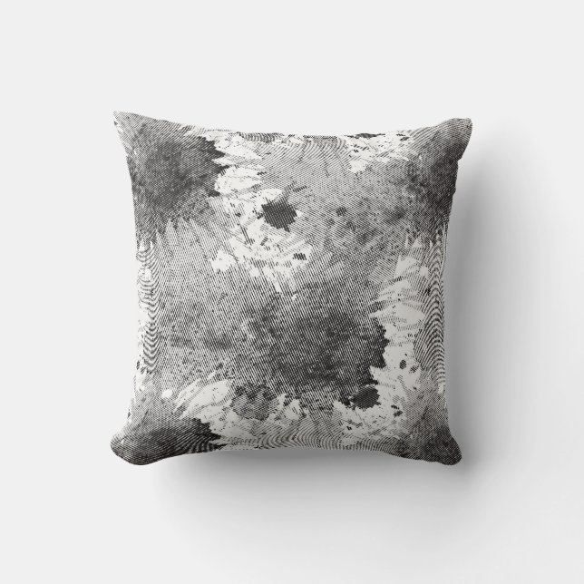 Coussin Taches de colorant monochromes (Recto)