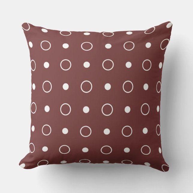Coussin Taches de Garnett et blanches (Recto)