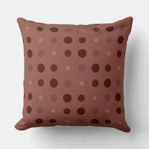 Coussin Taches de pois Rosy Reds