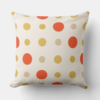 Coussin Taches orange et jaune