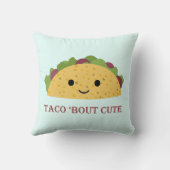 Coussin Taco Bout Cute Kawaii Taco (Verso)