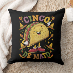 Coussin Taco de Danse Drôle Fête de Cinco De Mayo Party