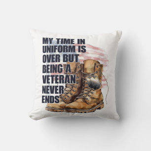 Coussin Tag de chien d'amorçage militaire vétéran