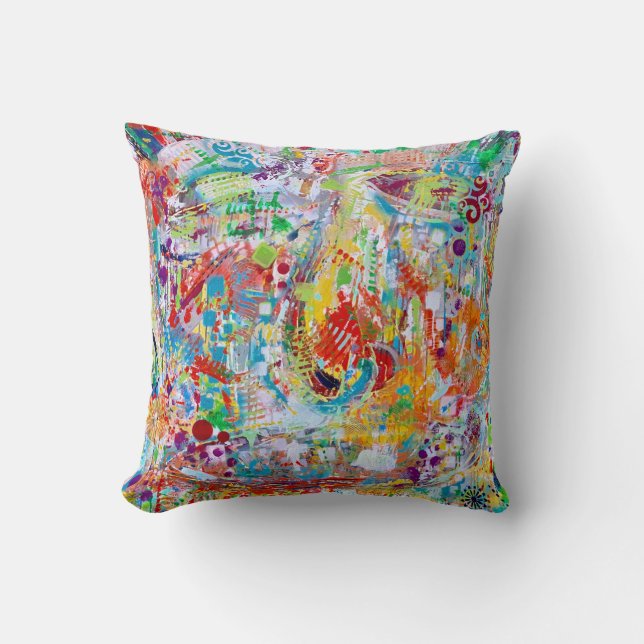 Coussin Taie d'oreiller 16 x 16 en poly Face Off (Recto)