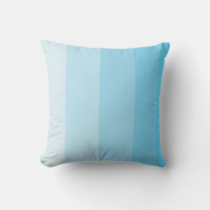 Coussin Taie d'oreiller rayée dégradée Turquoise