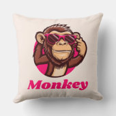 Coussin taie d'oreiller singe (Verso)