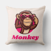 Coussin taie d'oreiller singe (Recto)