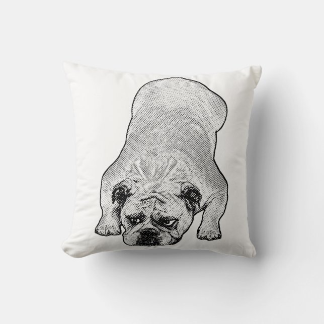 Coussin TaieudetBulldogRelaxant (Recto)