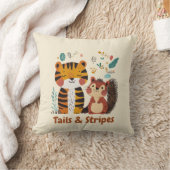 Coussin Tails & Stripes Tigre & Equirrel | Décor Chambre E (Couverture)
