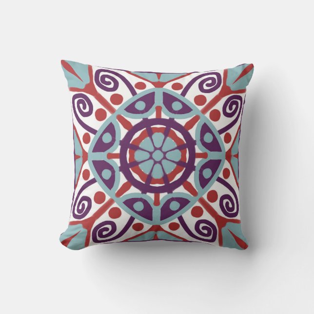 Coussin Talavera Carreaux (Recto)