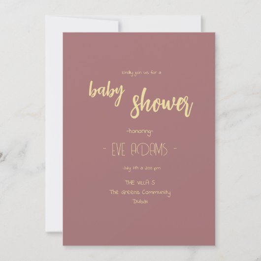 Coussin Talk Collection Baby shower Invitation (Devant)