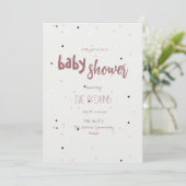 Coussin Talk Collection Baby shower Invitation (Debout devant)