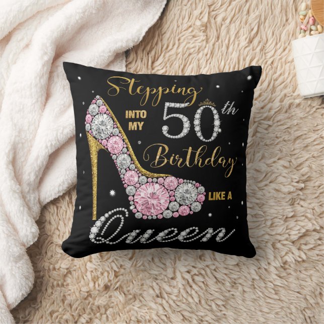 Coussin Talons Hauts Entrant dans mes 50 ans (Couverture)