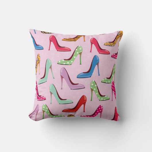 Coussin talons hauts motif (Recto)