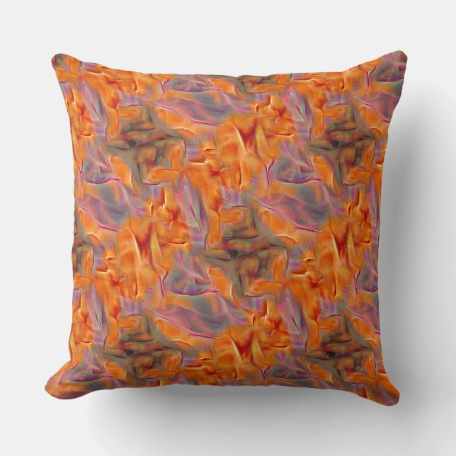 Coussin tamarin doré Abstrait aux jambes croisées (Recto)
