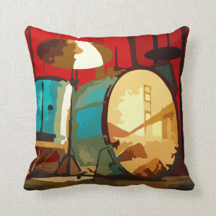 Coussin Tambours colorés de musique