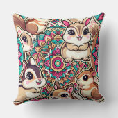 Coussin "Tamias et lapereaux" (Verso)