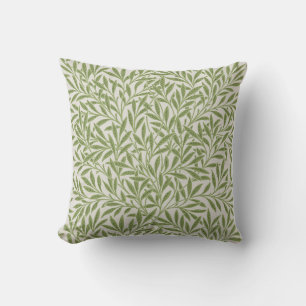 Coussin Tan Delicate Saule vert Feuille Nature