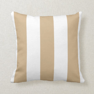 Coussin Tan Et Blancs