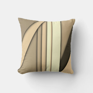Coussin Tan monochrome moderne