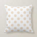 Coussin Tan pois<br><div class="desc">Pois Tan sur arrière - plan blanc</div>