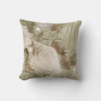 Coussin Tan Seashell en détresse