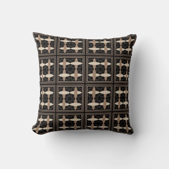 Coussin Tan sur noir (Recto)