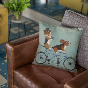 Coussin Tandem Basset Hound