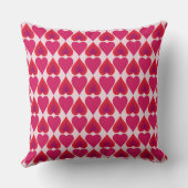 Coussin Tango de Cupidon - Coeurs roses romantiques Jeter (Verso)