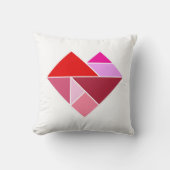 Coussin Tangram du cœur (Recto)