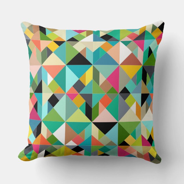 Coussin tangram geo multi (Recto)