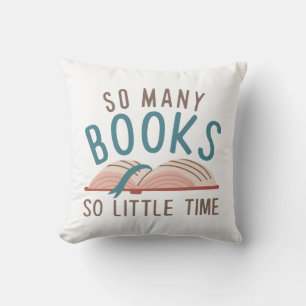 Coussin Tant De Livres Si Peu De Temps