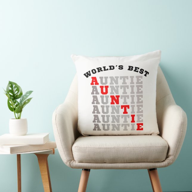 Coussin Tante la meilleure du monde (Chaise)