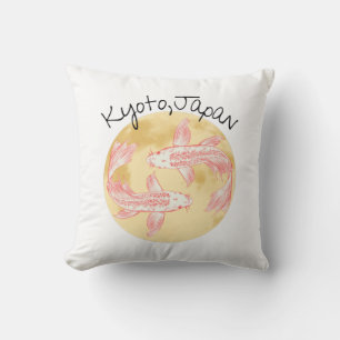 Coussin Tao Feng Shui Koi - Golden Earth - Kyoto, Japon