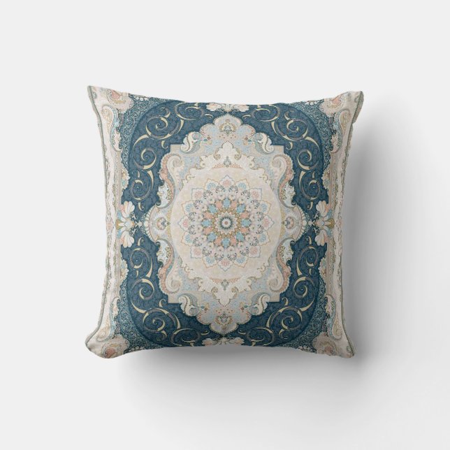 Coussin Tapis ancien persan turc (Recto)