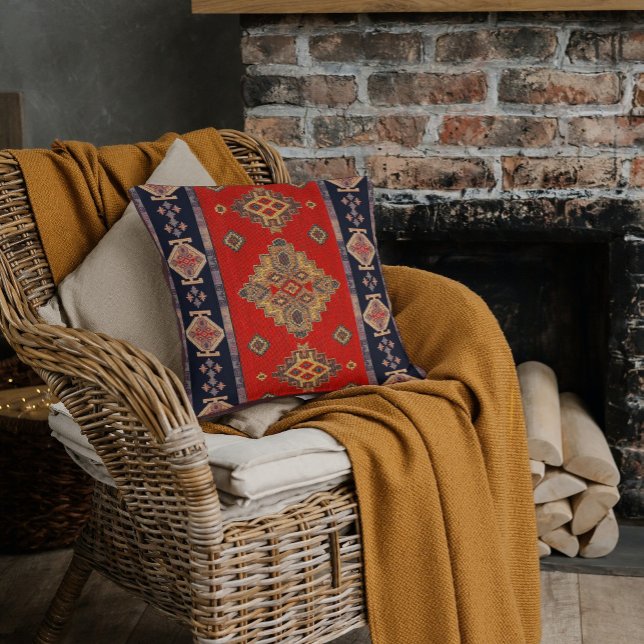 Coussin Tapis antique turc Kilim tapis (Créateur téléchargé)