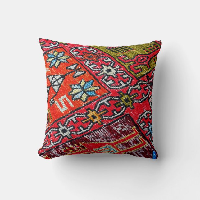 Coussin Tapis, motif persan oriental, turc (Recto)