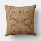 Coussin Tapis Persan Antique Brun Orange (Verso)
